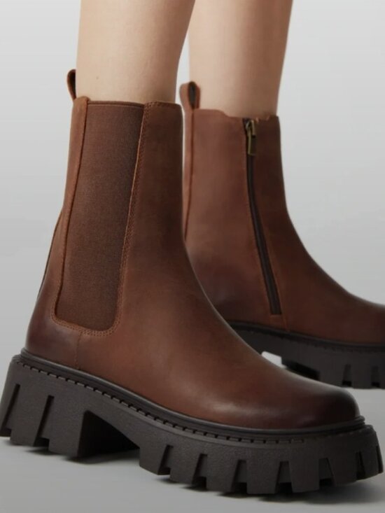 Steve Madden Shoes - Steve Madden Brown Chunky Chelsea Boots